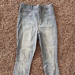 Spanx light wash ankle skinny jeans medium